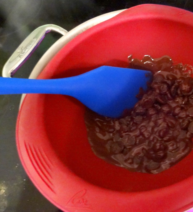 Melting Chocolate in Rose's Silicone Baking Bowl